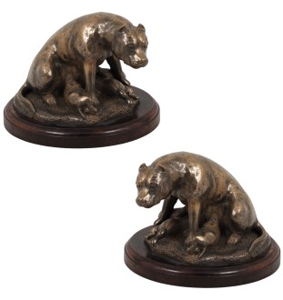 Amerykański Staffordshire terrier figurka na drewnie Art-Dog